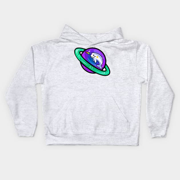 Planet Narwhale Kids Hoodie by cannibaljp